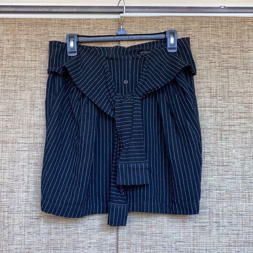 Dance & Marvel linen blend tie front mini skirt